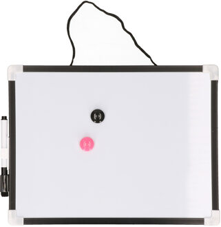 Whiteboard/memobord magnetisch - met marker en magneten - 21 x 30 cm - Whiteboards