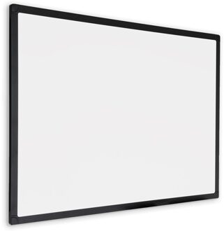 Whiteboard met zwart frame - Magnetisch - 45x60 cm Wit