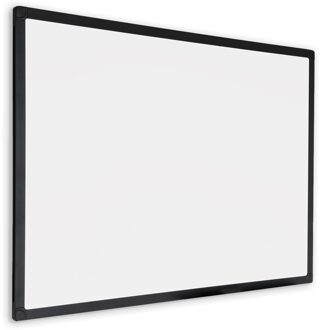 Whiteboard met zwart frame - Magnetisch - 60x90 cm Wit