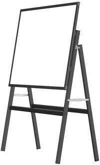 Whiteboard op statief - Magnetisch - 150x120 cm - Zwart