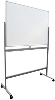 Whiteboard Verrijdbaar - Dubbelzijdig - Magnetisch - 90x120 cm Wit