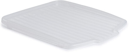 Whitefurze Afdruipmat/Droogmat - transparant - kunststof - 45 x 38 cm