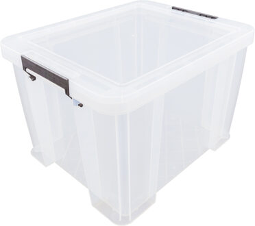 Whitefurze Allstore Opbergbox - 36 liter - Transparant - 47 x 38 x 31 cm