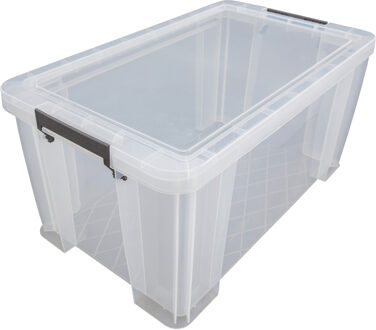 Whitefurze Allstore Opbergbox - 54 liter - Transparant - 66 x 38 x 31 cm