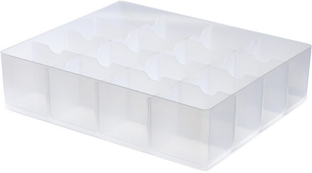 Whitefurze Allstore Organiser voor opslagbox 24L en 36L - 37 x 31 x 9 cm Transparant