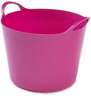 Whitefurze Flexibele emmer - 14 liter - Kunststof - Roze - 32 x 36 x 25 cm