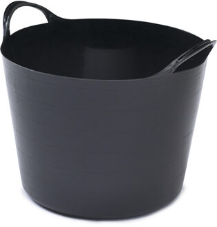 Whitefurze Flexibele emmer - 14 liter - Kunststof - Zwart - 32 x 36 x 25 cm