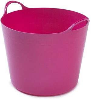 Whitefurze Flexibele emmer - 26 liter - Kunststof - Roze - 38 x 41 x 35 cm - Wasmanden