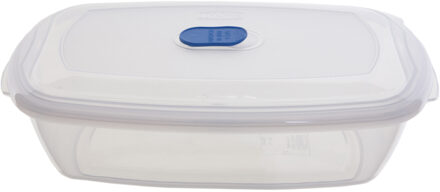 Whitefurze Vershoudbakje/bewaarbakje - magnetron/vriezer - transparant - kunststof - 400 ML