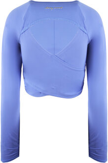 Whitney Simmons Womens Blauwe Gewatteerde Top