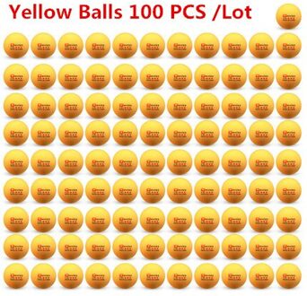 Whizz Pingpong Bal 3 Sterren Concurrentie Training Ballen Materialen Hoge Elasticiteit Ping-Pong Ballen geel balls 100stk