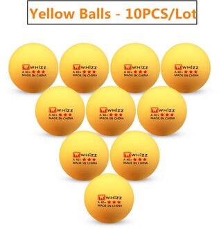 Whizz Pingpong Bal 3 Sterren Concurrentie Training Ballen Materialen Hoge Elasticiteit Ping-Pong Ballen geel balls 10stk