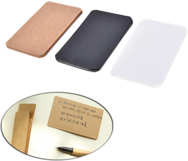 Wholesale 100pcs Diy Business Noted Blank Kraft Card Retro Style Paper Thick Black White Brown Paper Word Cards High Quality
