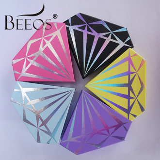 Wholesale 10pcs/lot Eyelashes Package Diamond False Eyelash Packaging Box Fashion New Empty Lashes Case Makeup Blank Boxes