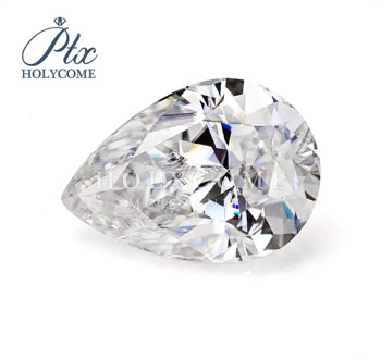 Wholesale 2020 Hot sale 2 carat 10*7MM D COLOR Pear cut Moissanite Diamond White Moissanite Wholesale Rough Серьги кольцо