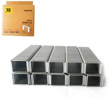 wholesale BOSI 1000pc/pack Standard Chisel Point Staples 8/25inch/8mm leg long