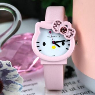 wholesale Children Watch High Quality Cartoon Cute strap Quartz Watch Kids Girls Boys Casual Bracelet Wristwatch for hello kitty