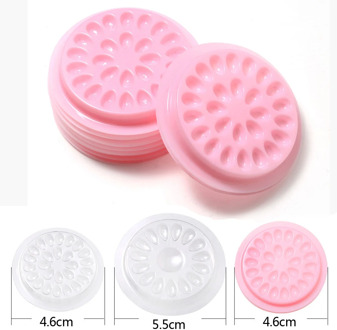 Wholesale false eyelashes Glue Holder eyelash extension supplies eye lashes Glue tools Lashes Extension Pallet Pads Plastic