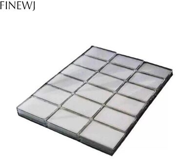 Wholesle 18 Stks/partij 5.7X3.7Cm Losse Diamant Display Box Plastic Edelsteen Opbergdoos Gem Verpakking Voor Gems display Lade Case wit zonder tray