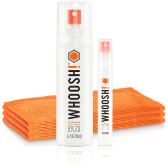 Whoosh! DUO+ 100ml. Desk bottle & 8ml. Pocket bottle with cloth