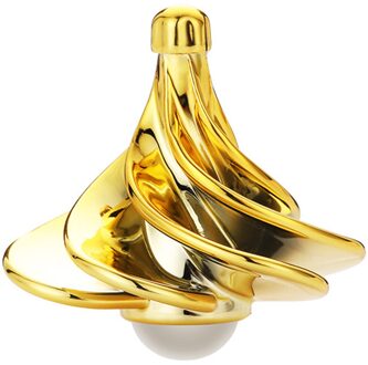 Whriling Top Wind Gyro Draagbare Wind Blow Turn Gyro Desktop Decompressie Speelgoed Lbv goud