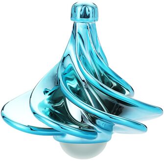 Whriling Top Wind Gyro Draagbare Wind Blow Turn Gyro Desktop Decompressie Speelgoed Lbv water blauw