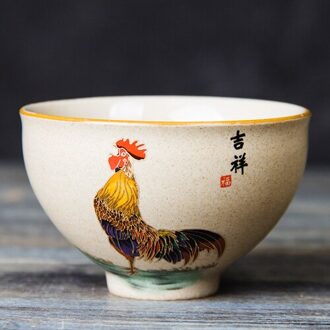 Whyou 1 Stuk 100/110Ml Vintage Wijnglas Theekopje Retro Thee Enkele Cup Kom Relatiegeschenk Drinken Ware Theewaar 100ML B