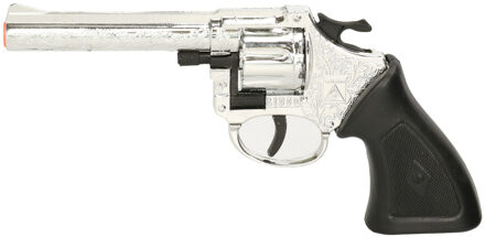 Wicke Euro Caps Cowboy verkleed speelgoed revolver/pistool kunststof 8 schots plaffertjes Multi