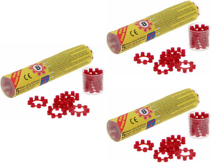 Wicke Euro Caps Speelgoed revolver/pistool - 3x - 8-shots plaffertjes ringen - 720 shots verpakking