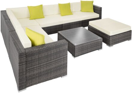 Wicker loungeset Marbella Grijs