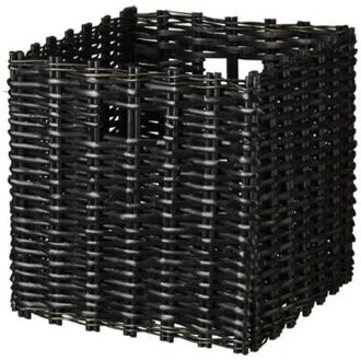 Wicker Opbergmand 31x31x31cm Zwart
