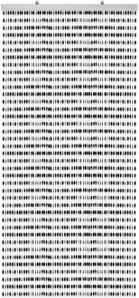 Wicotex Kralengordijn - zwart - 90 x 220 cm - deurgordijn - vliegenwerend - gordijn met kralen