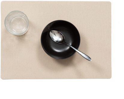 Wicotex luxe Placemats Plain - beige - 43 x 30 cm - Met anti slip laag - Teflon coating topla