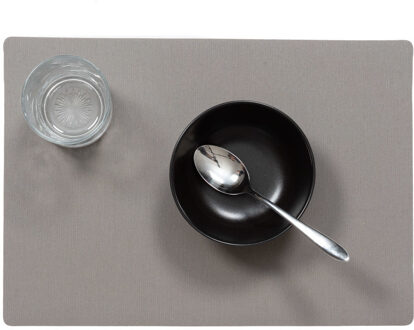 Wicotex luxe Placemats Plain - taupe - 43 x 30 cm - Met anti slip laag - Teflon coating topla