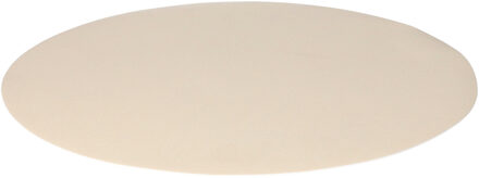 Wicotex Placemats Uni - creme - rond 38 cm - anti slip laag - Teflon coating toplaag