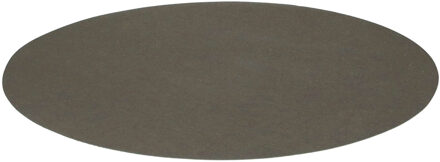 Wicotex Placemats Uni - donker grijs - rond 38 cm - anti slip laag - Teflon coating toplaag