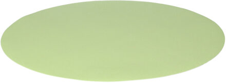 Wicotex Placemats Uni - lime groen - rond 38 cm - anti slip laag - Teflon coating toplaag