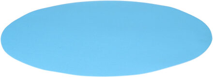 Wicotex Placemats Uni - turquoise - rond 38 cm - anti slip laag - Teflon coating toplaag