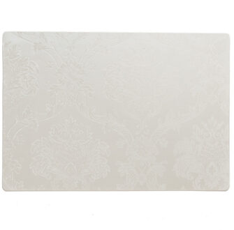 Wicotex Stevige luxe Tafel placemats Amatista wit 30 x 43 cm - Placemats