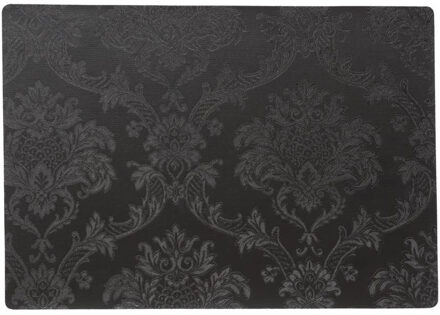 Wicotex Stevige luxe Tafel placemats Amatista zwart 30 x 43 cm - Placemats