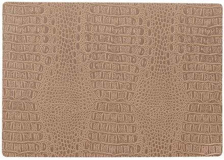 Wicotex Stevige luxe Tafel placemats Coko beige 30 x 43 cm - Placemats