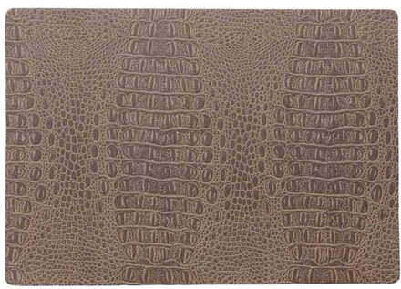 Wicotex Stevige luxe Tafel placemats Coko bruin 30 x 43 cm