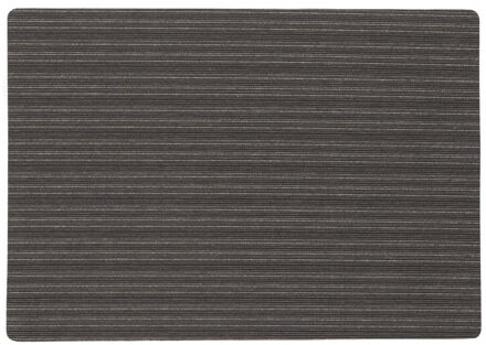 Wicotex Stevige luxe Tafel placemats Lines zwart 30 x 43 cm