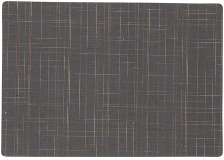 Wicotex Stevige luxe Tafel placemats Liso grijs 30 x 43 cm Donkergrijs