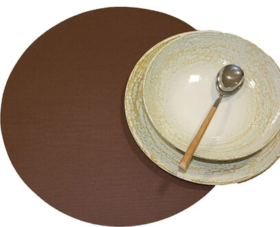 Wicotex Stevige luxe Tafel placemats Plain rood 30 x 43 cm - Placemats