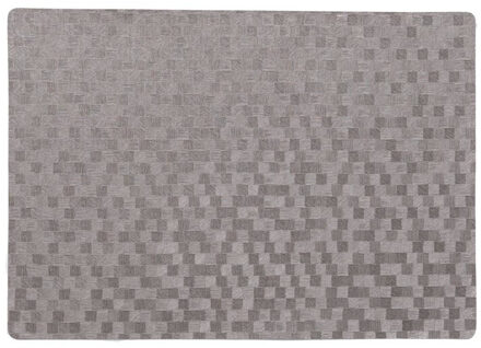 Wicotex Stevige luxe Tafel placemats Stones grijs 30 x 43 cm