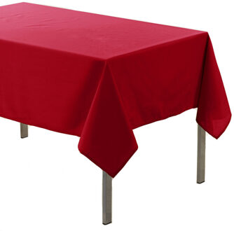 Wicotex Tafelkleed voor binnen - Rood - polyester - 140 x 200 cm - Basic eettafel tafelkleden