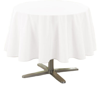 Wicotex Wit tafelkleed van polyester rond 180 cm