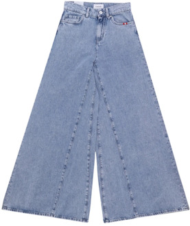 Wide Jeans Amish , Blue , Dames - W29,W30