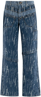 Wide Jeans Andersson Bell , Blue , Heren - W33,W30,W34,W31